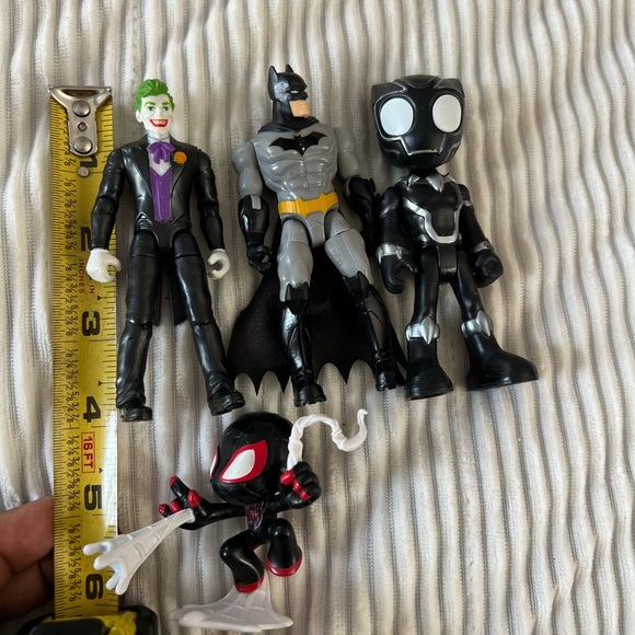 batman Forever/ Marvel action Mini figures Lot Of 4 Robin Spidey Spider Man - Picture 7 of 7